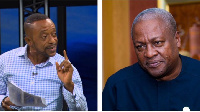 Ex-President John Mahama(R), Rev. Owusu Bempah(L)