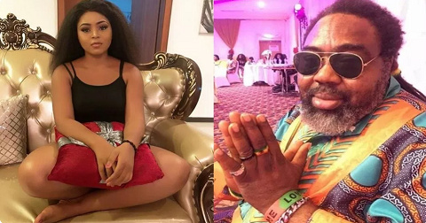 Actress, Regina Daniels and Reggae artiste , Ras Kimono