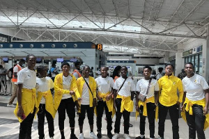 The Black Princesses  at the airport