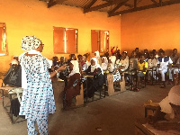 Some of the students being taught in class