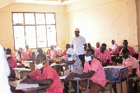 Students taking the BECE examination | File photo