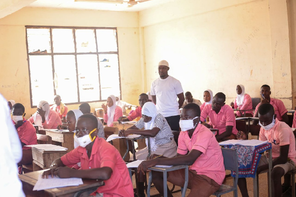 Students taking the BECE examination | File photo