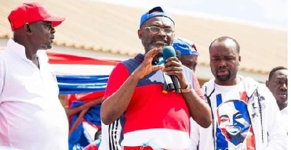 Kennedy Agyapong during an address at the Jubilee Park in Kumasi