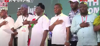 Newly-elected executives of NDC