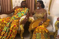 Ghanaian actor cum politician and his wife, Gifty Mawuenya