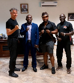 Peter Twumasi with Klaus Nonnemacher and others