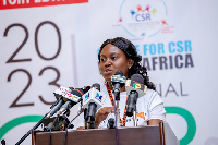 Mrs. Agnes Obeng, Senior Programme Effectiveness Manager of World Vision Ghana