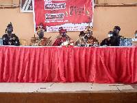 The Ga-Adanmge Warriors and Defenders Association addressing the media