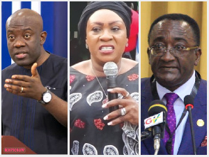 Oppong Nkrumah, Hawa Koomson and Afriyie Akoto have been recommended for approval