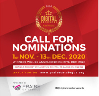 Nominations are being accepted for the 2020 edition of the Digital Preachers Awards