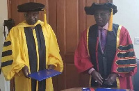 Prof. Ivan Addae-Mensah(L), Vice Chairman and Prof Edward Ayensu(R), Chairman