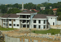 Construction of the building started under the previous administration