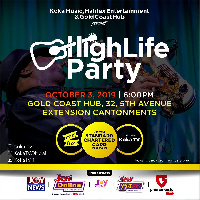 Highlife Party comes off on October 3, 2019