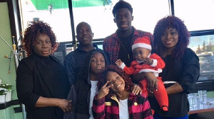 Alphonso Davies and his family