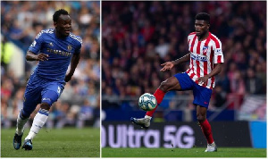 Ghanaian duo Michael Essien and Thomas Teye Partey