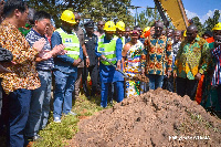 File photo: Vice President Dr Mahamudu Bawumia at a sod cutting ceremony