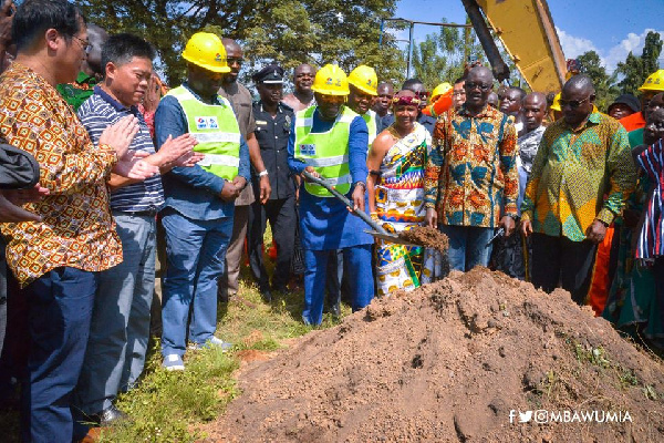 File photo: Vice President Dr Mahamudu Bawumia at a sod cutting ceremony