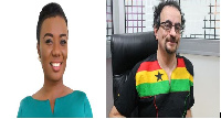 Bridget Otoo (L) and Jon Benjamin (R)