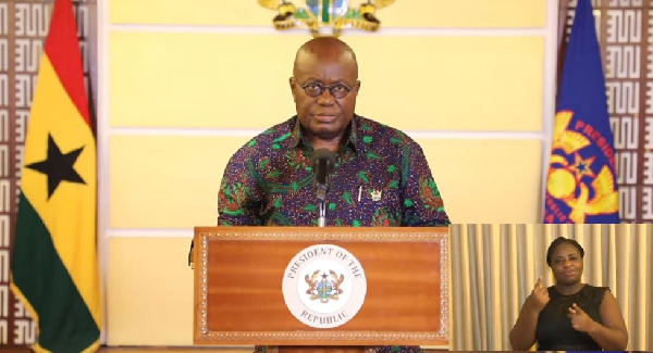 President Akufo-Addo lifted the restriction of movement in some parts of the country