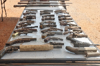 Over 70 AK47 assault rifles are being kept in a location within the conflict-prone area