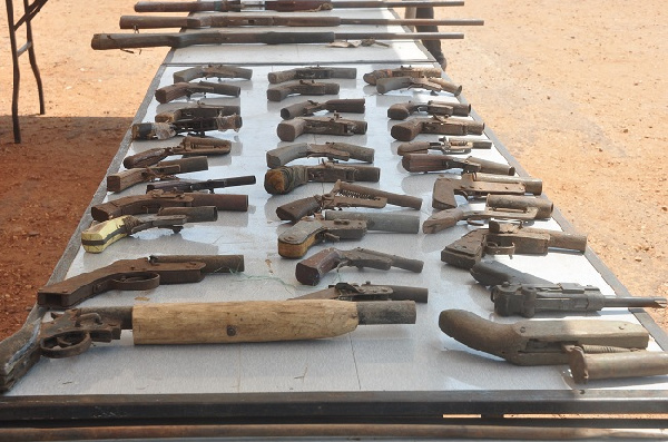 File photo: Some locally produced small arms