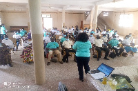 Dr. Mrs. Derkyi addressing some participants