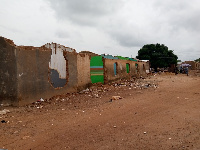 Some of the demolished structures