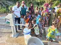 The borehole water project is expected to resolve the acute water shortage experienced by the people