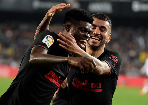 Black Stars midfielder, Thomas Partey and Angel Correa