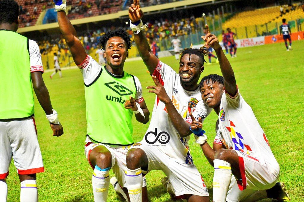 Jubilant Accra Hearts of Oak players