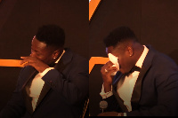 Asamoah Gyan cries at book launch