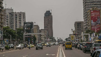 A view of the main highway in the city centre of DR Congo capital Kinshasa PHOTO | AFP