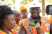 Greater Accra NADMO Director, Archibold Cobbina at the Prampram Golden Beach Resort.