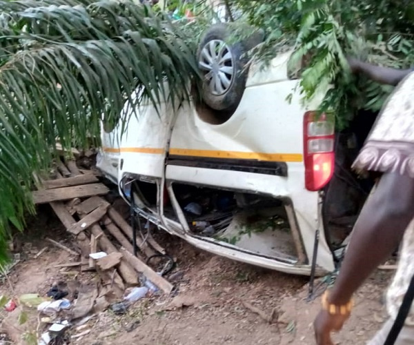 A shot of the mangled vehicle