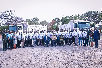 The Zoomlion trainees in a group photo