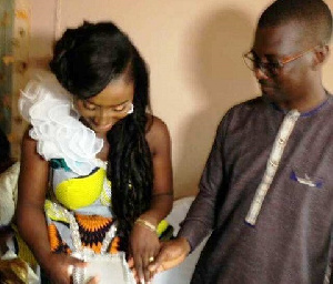 Gospel artiste Lady Prempeh with husband