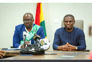 Ghana Football Association President Kurt Okraku And Sports Ministry Mustapha Ussif.png