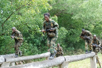 Personnel of the Ghana Army during training