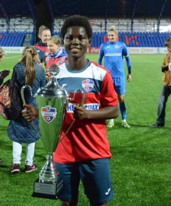 Black Princesses right back Ernestina Abambila