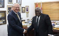 Nana Addo Dankwa Akufo-Addo (right) and Ami Mehl (left)