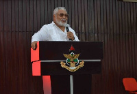 Former President Jerry John Rawlings