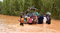 The floods have affected schools and displaced people