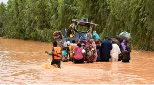 The floods have affected schools and displaced people