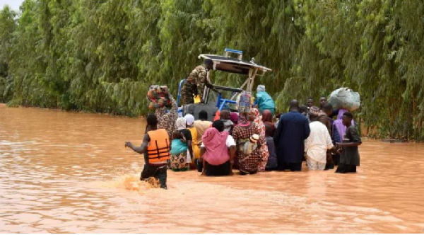 The floods have affected schools and displaced people