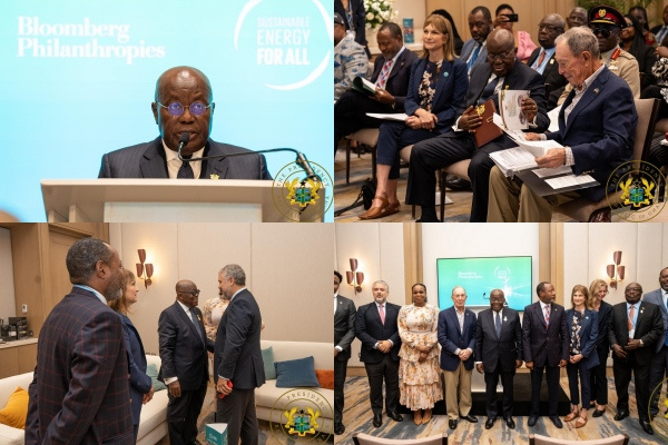 President Akufo-Addo speaking at the COP27