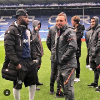 Wakaso and Cazorla before the game