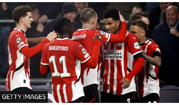 PSV Eindhoven failed to win any of their three opening games in the Champions League this season