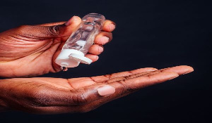 There has been a high demand for hand sanitizers across the world. File photo