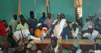 Kampakuya Naa, Andani Yakubu Abdulai and some chiefs at the Regional House of Chiefs in Tamale