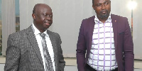 SWAG Prssident and General Secretary, Kwabena Yeboah and Charles Osei Asibey